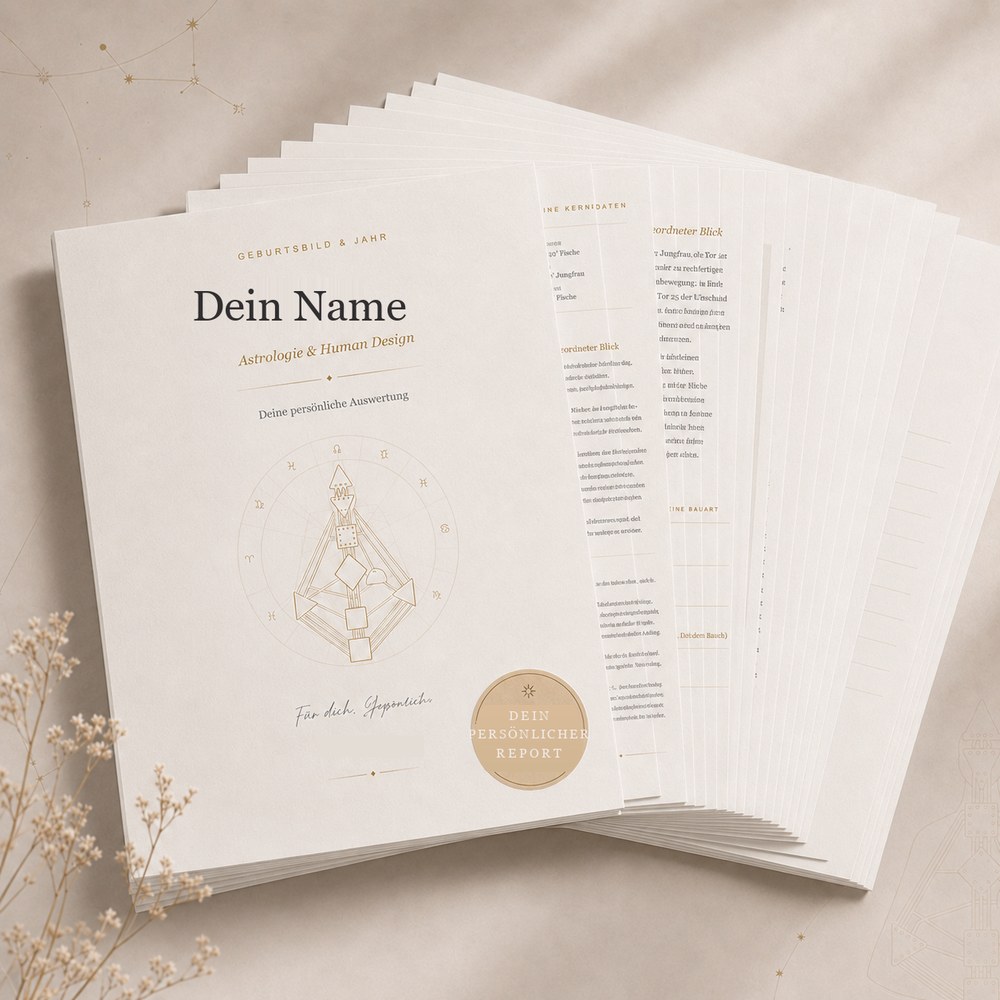 Dein persönliches Geburtsbild 1 Dein persönliches Geburtsbild als PDF-Report, aus deinen echten Geburtsdaten erstellt